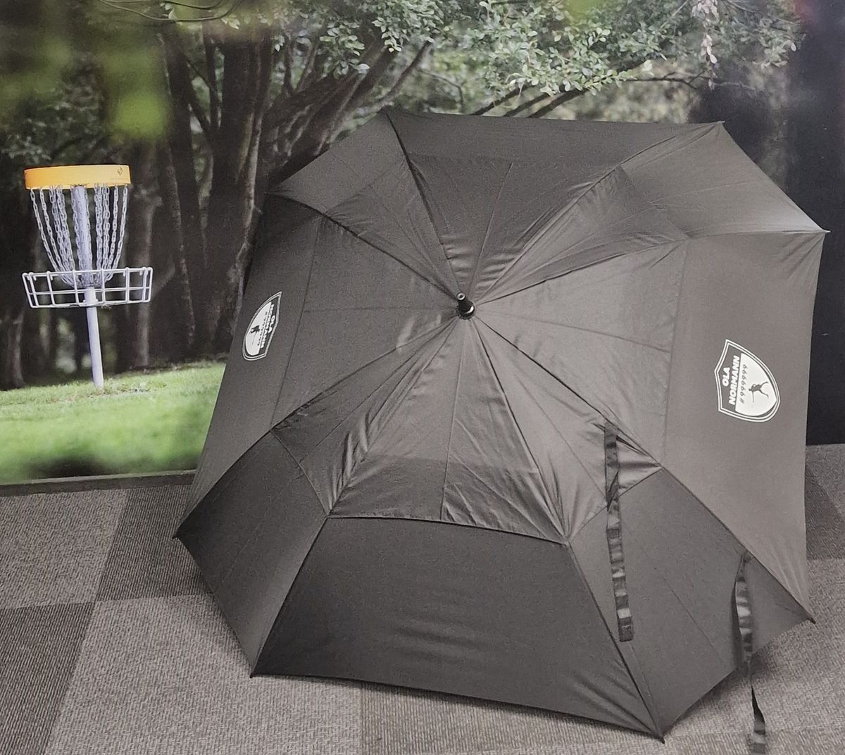 PARAPLY SQUARE MED EGET NAVN 2 SIDER