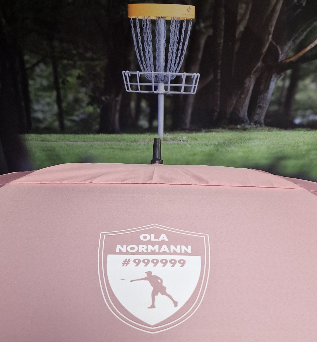 PARAPLY SQUARE MED EGET NAVN 4 SIDER